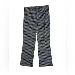 ModCloth Pull on Checkered Soft Kick Flare Pants Medium